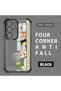 Samsung Galaxy S23 Ultra Compatible Camera Protected Transparent Soft Silicone Phone Case Cat Pattern