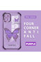 iPhone 11 Compatible Camera Protected Transparent Soft Silicone Phone Case Butterfly Pattern