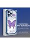 iPhone 15 Pro Max Compatible Camera Protected Transparent Soft Silicone Phone Case Butterfly Pattern - 3