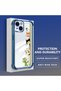 iPhone 14 Compatible Camera Protected Transparent Soft Silicone Phone Case Cat Pattern - 3