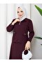 Alina Zippered Suit with Stone Buttons and Skirt - 6
