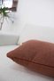 2-Piece Linen Look Cushion Cover with Zipper Modern Decorative Pillowcase Plum - 4