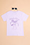 Bow and Text Printed Girls' T-Shirt