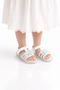 Girl's Floral Appliqué Casual Sandals - 2
