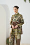 Khaki patterned blouse - 3