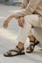 Ni̇na Double Buckle Detail Imported Model Women's Sandals Green - 2