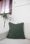 2-Piece Linen Look Cushion Cover with Zipper Modern Decorative Pillowcase Green - 3