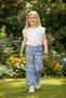 Bürümcük Patterned Shalwar Trousers 9Y,10Y,11Y,12Y Girls Blue - 2