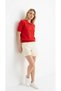 Polo Neck Button Detailed Knitwear Sweater - 2