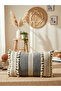 Linen Gray Anthracite Raw Lace Cushion 2 Pieces Cushion Cover (35 X 55) - 3