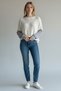 Kolu Rbluzenkli Thessaloniki Knitted Oversize White Women's Sweater - 4