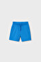 Boys' Robot Printed 3-Piece Shorts and T-Shirt Set - Sky Blue - 3
