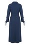 Snap Detailed Belted Sports Dress 71183-02 Indigo - 6