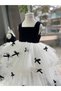 Elegant Black Bow Detail Special Design Birthday Concept Tutu Dress + Buckle - 7