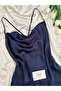 Women's Degaje Collar Satin Nightgown - 2