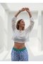 Crop File Bluz / White - 3