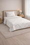 Single Pique Bedspread 160X230 Cotton Quilted with Pillowcase Modern - 2