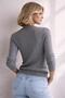 Gray Cotton Blend Seasonal Women's Knitwear Cardigan - 6