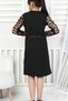 Girl's Dress with Tulle and Clover+ Stone Decorations on the Sleeves, Ages 9-15 12565 - 4