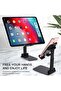 Plastic Adjustable Cell Phone Stand Holder Mount on Desk Black (1 Pcs) - 4