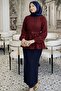 Hijab Belted Sleeve Gathered Shirt