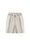 Women's Ecru Striped Mini Shorts