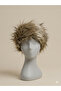 Faux Fur Women's Hat Furry Plush Snow Hat Beanie Ash Black Fuzzy - 4