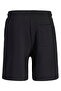 Men Black Pintuck Detail Sweat Shorts - 6