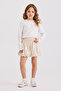 Girl's Gold Shorts - 8