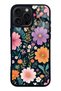 iPhone 16 Pro Max Glossy Phone Case with Flowers Design