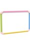 Maxi Double Sided Magnetic White Board with Plastic Colour Frame A4 [ 210mm x 297mm]| Magnetic Dry