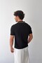 Polo Collar Ribbed Knitwear T-Shirt - 2