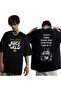 Juice Wrld Printed Unisex Oversize Cut 100% Cotton Crew Neck Black Rap T-Shirt