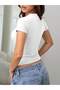 Basic Crew Neck Slim Fit Body Tee Stretch Fabric T-Shirt - 3