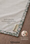 Flower Patterned Minimalist Linen Prayer Rug, Prayer Mat, Prayer Beads, Gift, Dowry Bundle, Umrah and Gift Prayer Rug - 2