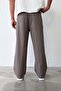 Pleated Baggy Fit Fabric Smoked Trousers - 3