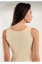Mb004Mb6- Pack of 6 Women's Colorful Wide Strap Ribbed Undershirts Tmb0046-6 Şahi̇nler.. - 2