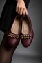 Liva Women's Chain Detailed Ballerina Shoes – Stylish Daily Flat Ballerinas - Comfortable Sole