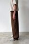 Relaxed Fit Elastic Waist Baggy Trousers - 2