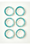Van Gogh Almond Blossom Set of 6 Tea Plates Turquoise (12 cm) - 3