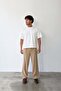 Pleated Baggy Fit Fabric Mink Trousers - 4