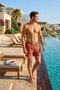 Summer Men's Swim Shorts Quick-Drying Short Length Elastic Lace-Up Beach Pool Shorts Pack of Zippered Pocket - 5