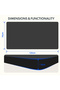 FLEXISPOT EN2 cm Electric Sit Stand Desk with Cable Management - Black Frame and Top - 3