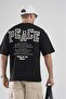 Double Face Oversize Fit T-Shirt with Back Print Detail - 2