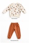 Tulip Patterned Baby Girl Tracksuit Set, 2 Pieces. - 2