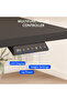 FLEXISPOT EN2 cm Electric Sit Stand Desk with Cable Management - Black Frame and Top - 7