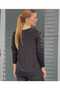 Long Sleeved Tricot Blouse with Guepure Embroidery and V-Necklace - 4