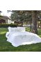 Eva Meloni Ecru Double 100% Cotton Duvet Cover Set and Pique Set