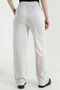 Women's Elastic Waist Wide Leg Single Jersey Modal Trousers - 4