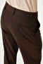 Straight Slim Fit Classic Men's Trousers Brown - 38346.26Y - 5